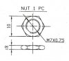 Screw M7 + washer for 16mm pots